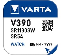 Батарейка Varta 390 (SR1130SW) BL1 Silver Oxide 1.55V 00390101111