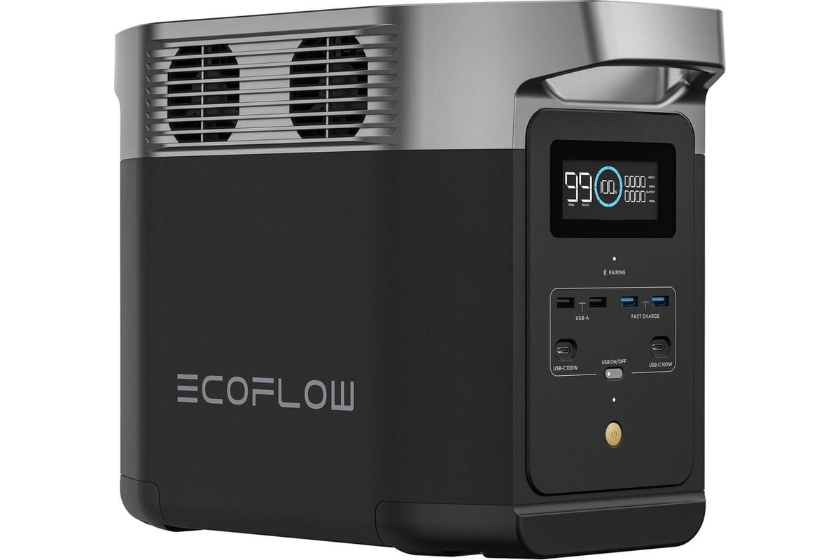 Портативная зарядная станция EcoFlow DELTA 2 4897082669296 - выгодная цена,  отзывы, характеристики, 1 видео, фото - купить в Москве и РФ