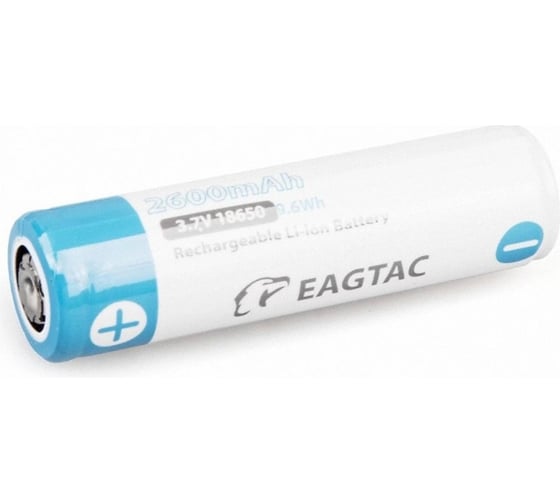 Аккумулятор EagleTac Li-Ion 18650 PCB 2600 mAh, 3.7В 6941368220317 1