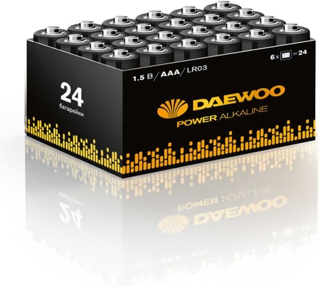 Батарейка Алкалиновый элемент питания DAEWOO AAA/LR03 1.5В Power Alkaline Pack-24 (уп.24шт) 5042117