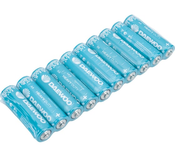 Батарейка Солевой элемент питания DAEWOO AA/R6 1.5В Heavy Duty Shrink-10 (уп.10шт) 5042131