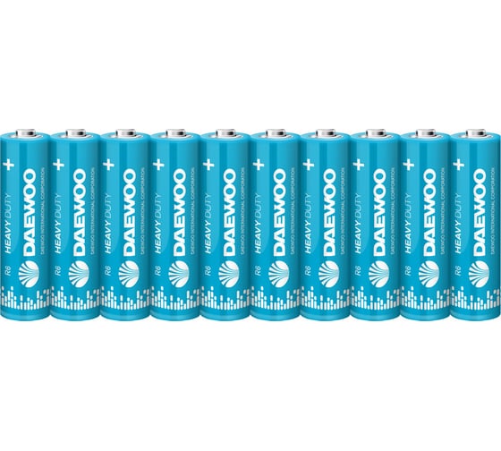 Батарейка Солевой элемент питания DAEWOO AA/R6 1.5В Heavy Duty Shrink-10 (уп.10шт) 5042131 1