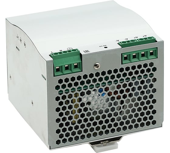 Преобразователь напряжения INNOCONT на DIN-рейку, -10 +50С, IP20, вход: 220VAC, 4.5А, выход: 400W, 24VDC, 16.5A, типы защиты: КЗ, перегрузка, перенапряжение SB-D-400-24