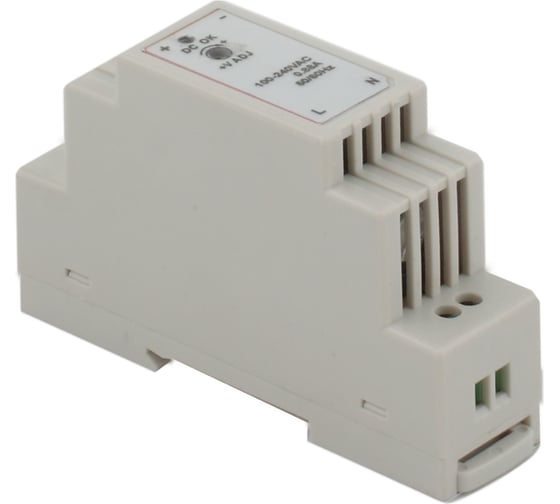 Блок питания INNOCONT -10 +50С, IP20, вход: 220VAC, 0.48А, выход: 15W, 24VDC, 0.63A, типы защиты: КЗ, перегрузка, перенапряжение SB-D-15-24