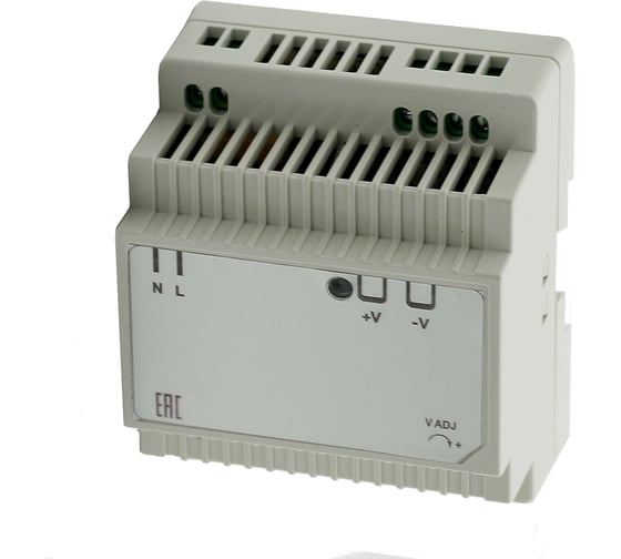 Блок питания INNOCONT -10 +50С, IP20, вход: 220VAC, 0.8А, выход: 60W, 24VDC, 2.5A, типы защиты: КЗ, перегрузка, перенапряжение SB-D-60-24
