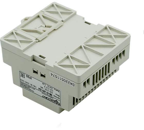 Блок питания INNOCONT -10 +50С, IP20, вход: 220VAC, 0.8А, выход: 60W, 24VDC, 2.5A, типы защиты: КЗ, перегрузка, перенапряжение SB-D-60-24