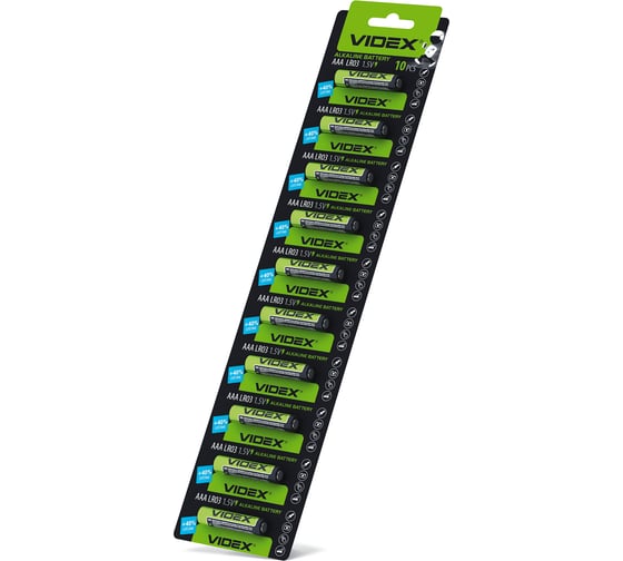 Элементы питания Videx lr3/aaa 10 blister card VID-LR3-10BC