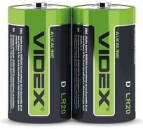 Элементы питания Videx упаковка 12шт lr20/d 2pcs shrink VID-LR20-2S-12pc
