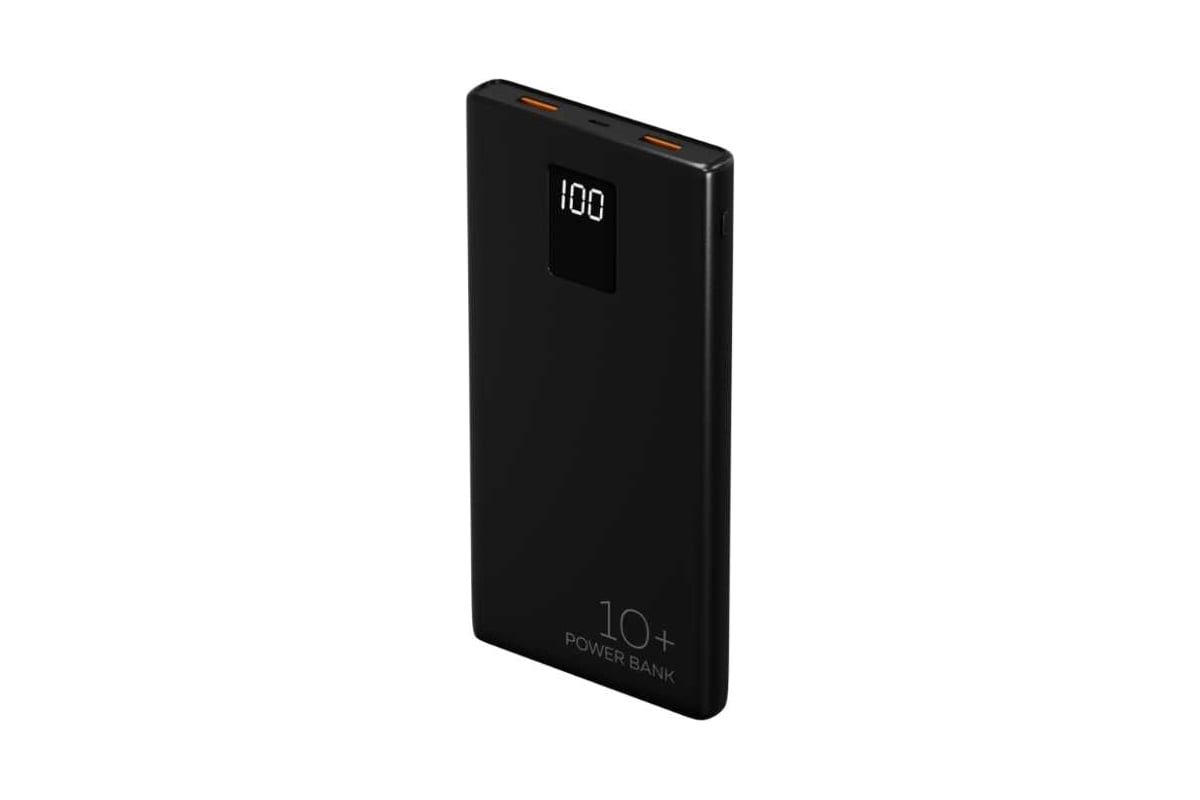 Внешний аккумулятор More Choice 10000mAh Smart 3USB Type-C 3A PD 20W+QC3.0  быстрая зарядка PB32S-10 Black