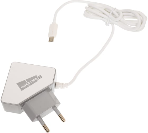 СЗУ More Choice 2USB 1.5A для micro USB со встроенным кабелем NC42m White Grey