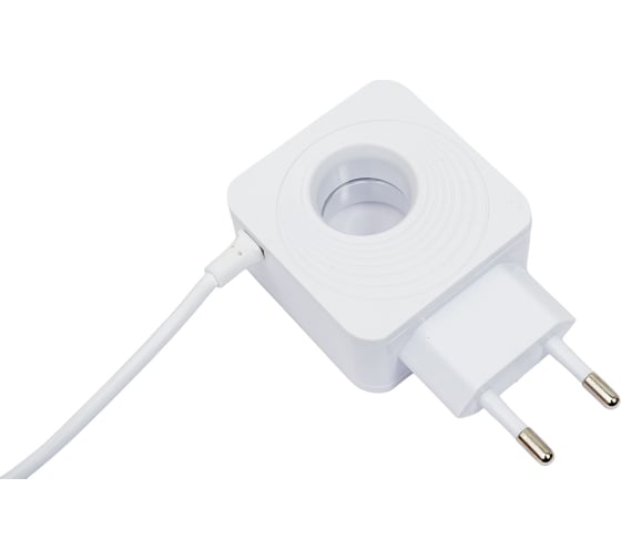 СЗУ More Choice 2USB 2.1A для Lightning 8-pin со встроенным кабелем и LED подсветкой NC48i White