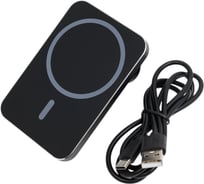 Беспроводное автомобильное ЗУ More Choice Smart 15W с кабелем Type-C 1м AW12S Black