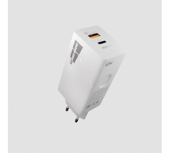 СЗУ More Choice Smart 2USB 3.0А GAN PD+QC65W быстрая зарядка для Type-C Type-C NC76Saa Black