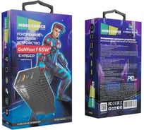 СЗУ More Choice Smart 2USB 3.0А GAN PD+QC65W быстрая зарядка NC76S Black