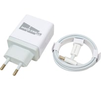 СЗУ More Choice Smart 2USB 3.0А PD 20W+QC3.0 быстрая зарядка для Type-C Type-C NC71Sa White