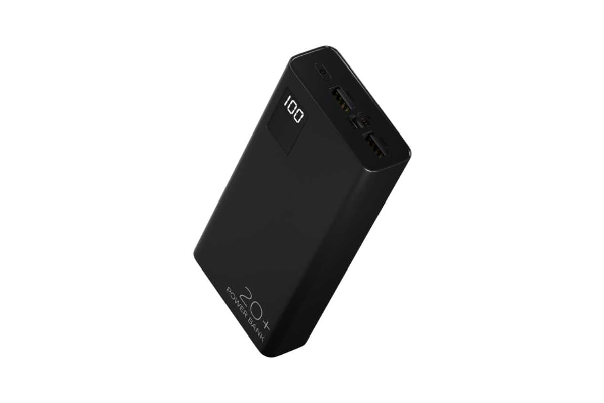 Внешний аккумулятор More Choice 20000mAh Smart 3USB Type-C 3A PD 20W+QC3.0  быстрая зарядка PB32S-20 Black