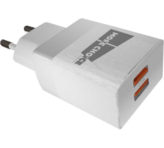 СЗУ More Choice 2USB 2.1A для Type-C NC24a White