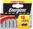 Щелочная батарейка LR03 AAA Classic Family Pack 1.5В бл/16 ENERGIZER 7638900281255 1