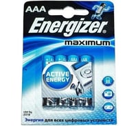 Щелочная батарейка LR03 AAA Maximum 1.5В бл/4 ENERGIZER 7638900297577