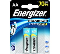 Щелочная батарейка LR6 AA Maximum 1.5В бл/2 ENERGIZER 7638900297546