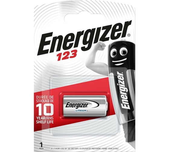 Литиевая батарейка ENERGIZER 123A бл/1 7638900052008