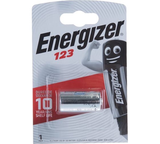 Литиевая батарейка ENERGIZER 123A бл/1 7638900052008