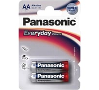 Щелочная батарейка LR6 AA Everyday Power 1.5В бл/2 Panasonic 5410853024705