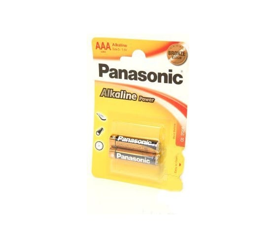 Щелочная батарейка LR03 AAA Alkaline 1.5В бл/2 Panasonic 5410853042907