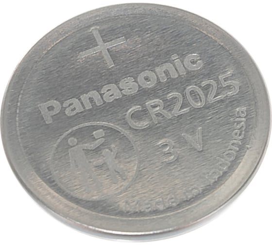 Дисковая литиевая батарейка CR2025 3В бл/1 Panasonic 5019068085121