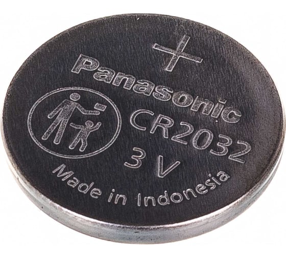 Дисковая литиевая батарейка CR2032 3В бл/1 Panasonic 5019068085138