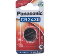 Дисковая литиевая батарейка CR2430 3В бл/1 Panasonic 5410853012313 15545844