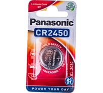 Дисковая литиевая батарейка CR2450 3В бл/1 Panasonic 5410853014355