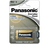 Щелочная батарейка 6LR61 Everyday Power 9В бл/1 Panasonic 5410853024798