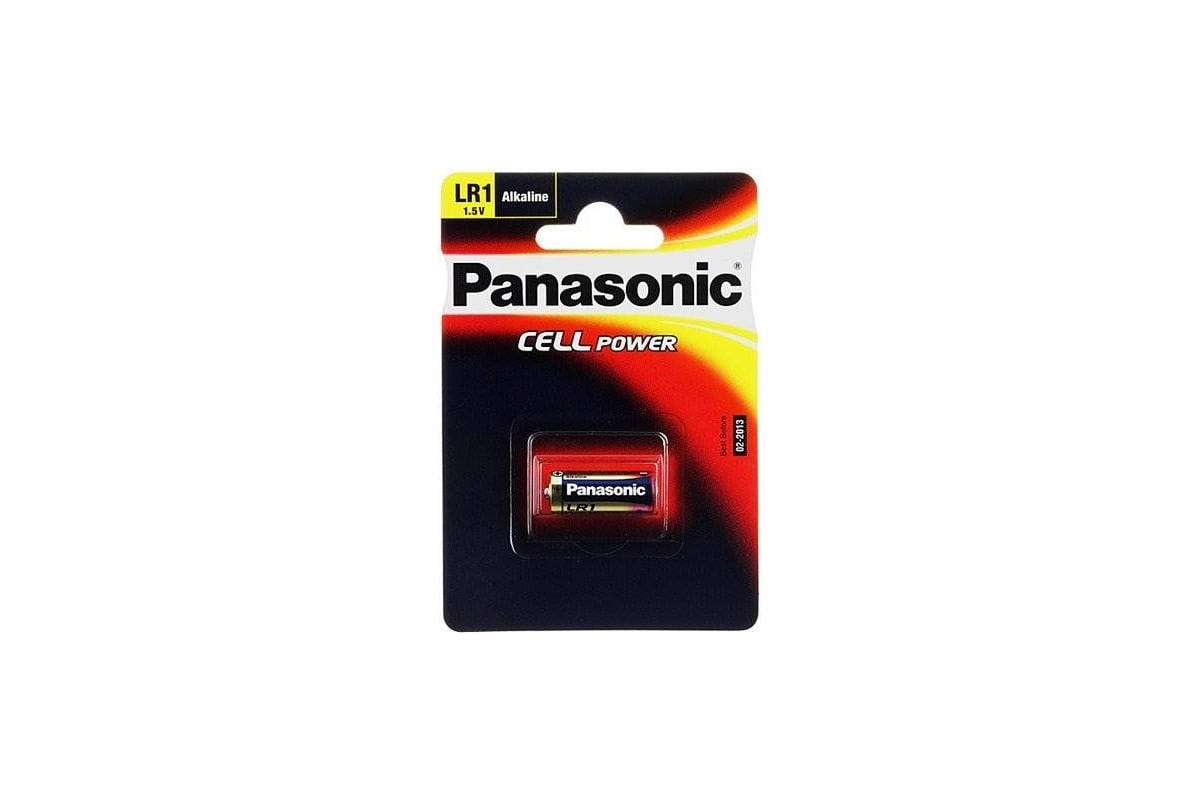 Щелочная батарейка LR1 1.5В бл/1 Panasonic 5019068592551 - выгодная ...