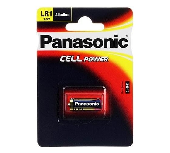 Щелочная батарейка LR1 1.5В бл/1 Panasonic 5019068592551 - выгодная ...