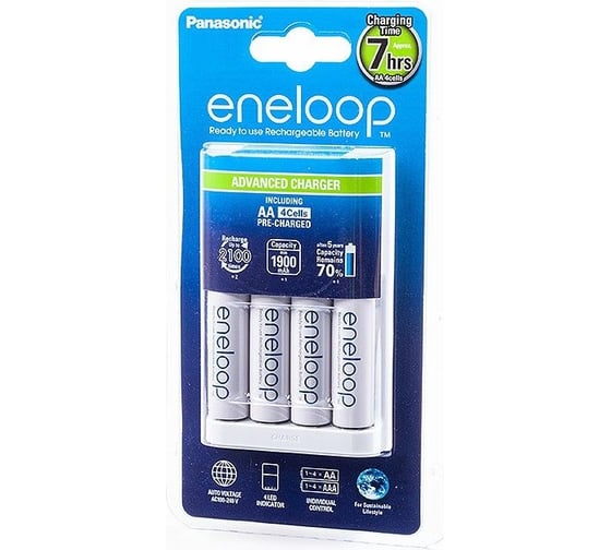 Зарядное устройство eneloop K-KJ17MCC40E Advanced Charger для 1-4 AA/AAA+ 4*AA 1900mAh Panasonic 5410853052296 1