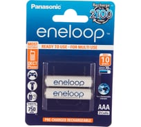 Аккумулятор R03 AAA eneloop Ni-MH 750mAh предзаряженный бл/2 Panasonic 5410853052678 15545854