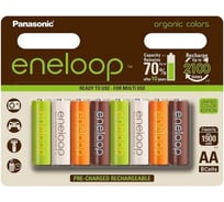 Аккумулятор R6 AA eneloop Ni-MH 1900mAh Colors предзаряженный бл/8 Panasonic 5410853056089