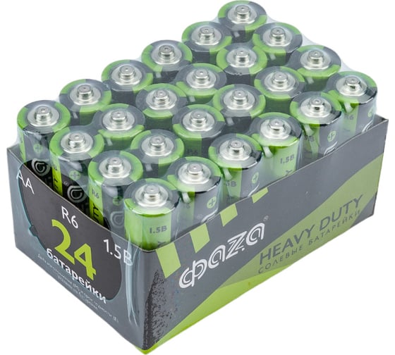 Элемент питания ФАZА солевой AA/R6 1.2В Heavy Duty Pack-24 (уп.24шт) 5042292