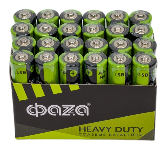 Элемент питания ФАZА солевой AAA/R03 1.2В Heavy Duty Pack-24 (уп.24шт) 5042322
