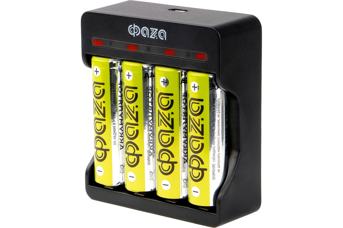 Устройство зарядное ФАZА B-95USB Ni-Cd/Ni-MH (4хAA/4хAAA/1х9В "Крона ...