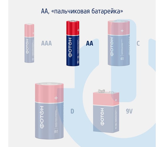 Батарейки ФОТОН пальчиковые АА LR6 BP12 21225