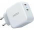 Сетевое зарядное устройство Choetech 40 Вт USB C PD + USB C PD PD6009 PD6009-EU-WH 1