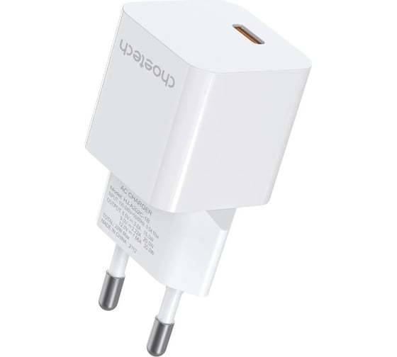 Сетевое зарядное устройство Choetech USB C MINI 20 Вт PD5010-EU-WH