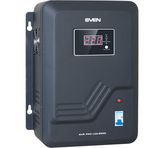 Стабилизатор напряжения SVEN AVR PRO LCD 8000