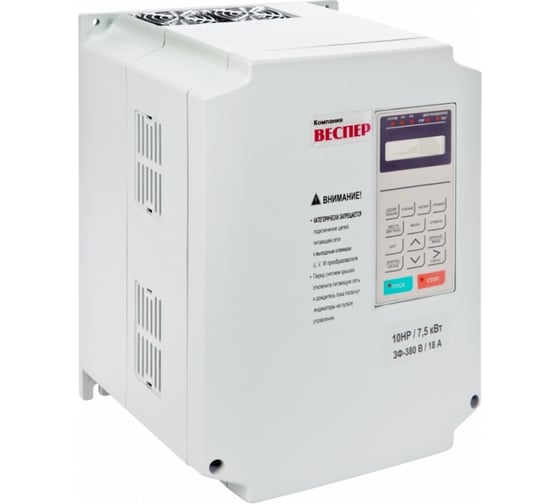 Преобразователь частоты Веспер EI-9011-BR-025H 18,5кВт 380В, с встроенным торм.прерывателем, съемным пультом VSP5045 1