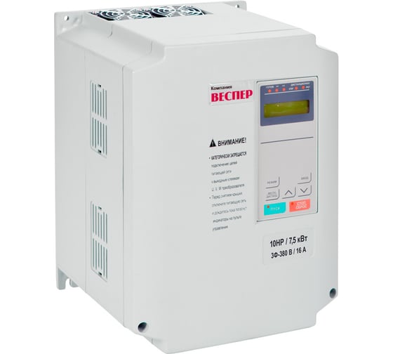 Преобразователь частоты Веспер EI-P7012-075H 55кВт 380В, со съемным пультом VSP4548 1