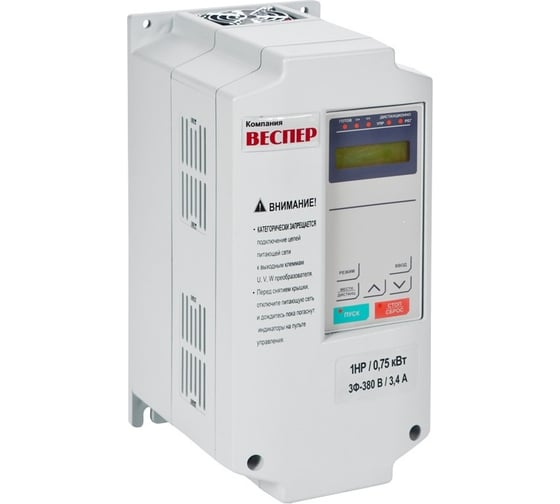 Преобразователь частоты Веспер EI-7011-050H 37кВт 380В IP 54, со съемным пультом VSP4333 1