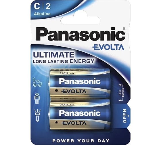 Батарейка Panasonic LR14 EVOLTA BL*2 6609