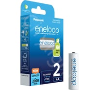 Аккумуляторы Panasonic eneloop BK-3MCDE/2BE 2000mAh AA R6 BL2 УТ-00000796